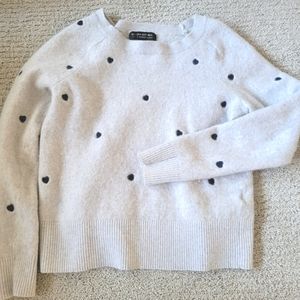 Banana Republic Italian Merino Blend Size S Cute Polka Sweater Girls